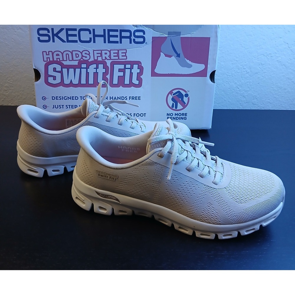 Skechers Hands Free Swift Fit Glide Step Tan Sneakers 179276 Women Size 8.5 NEW
